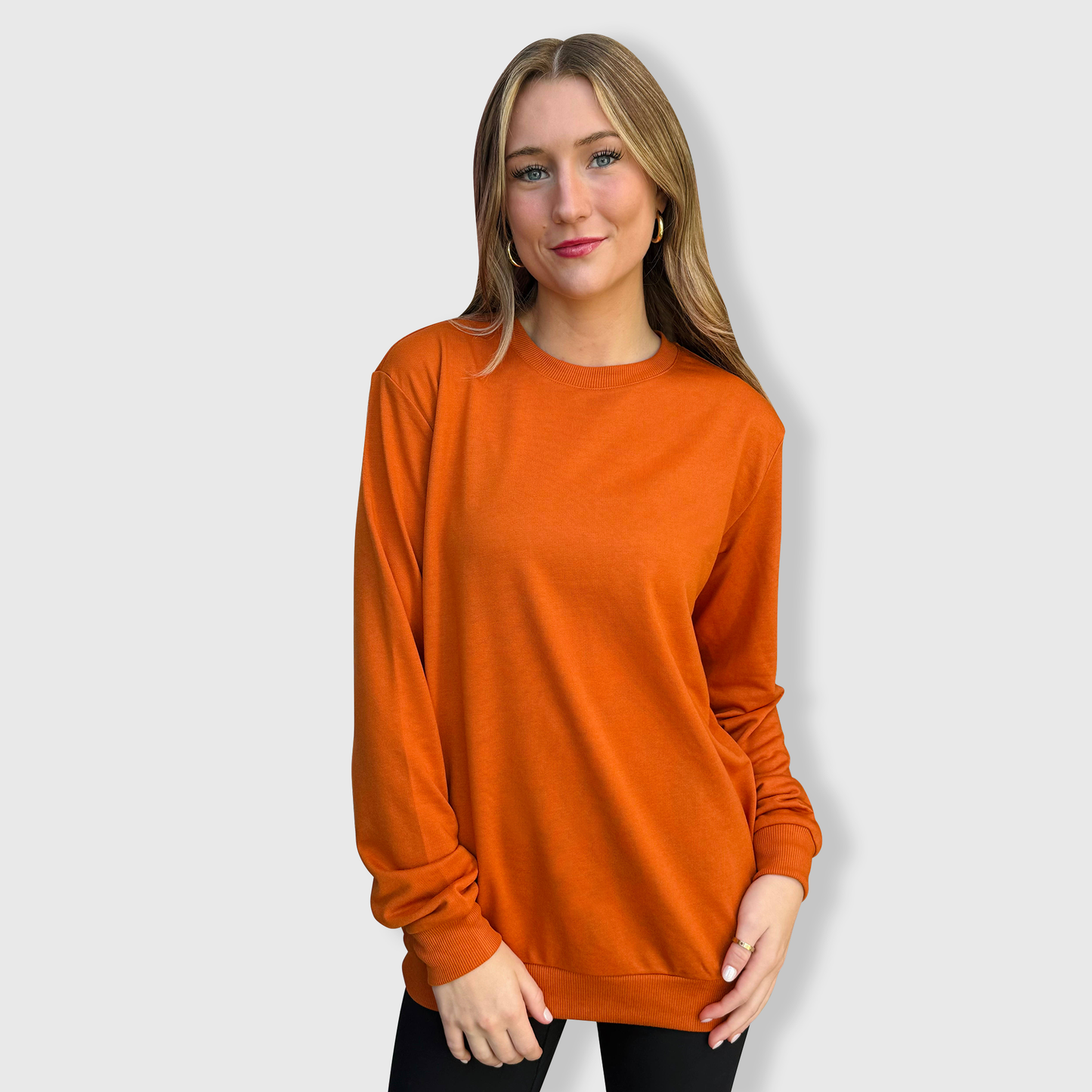 100% Polyester Sweatshirt Cotton-Feel