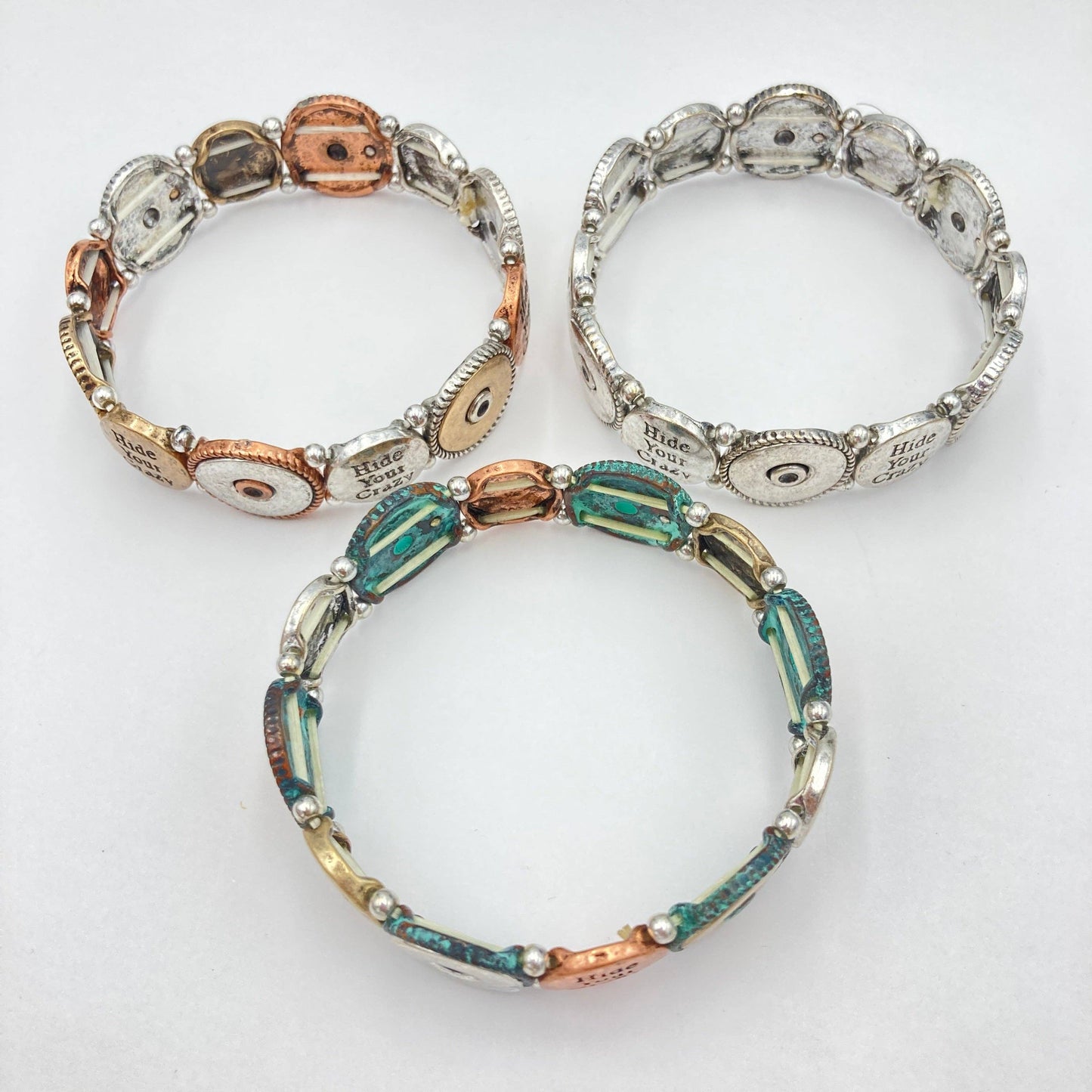 Hide Your Crazy Bullet Western Stretch Bracelet