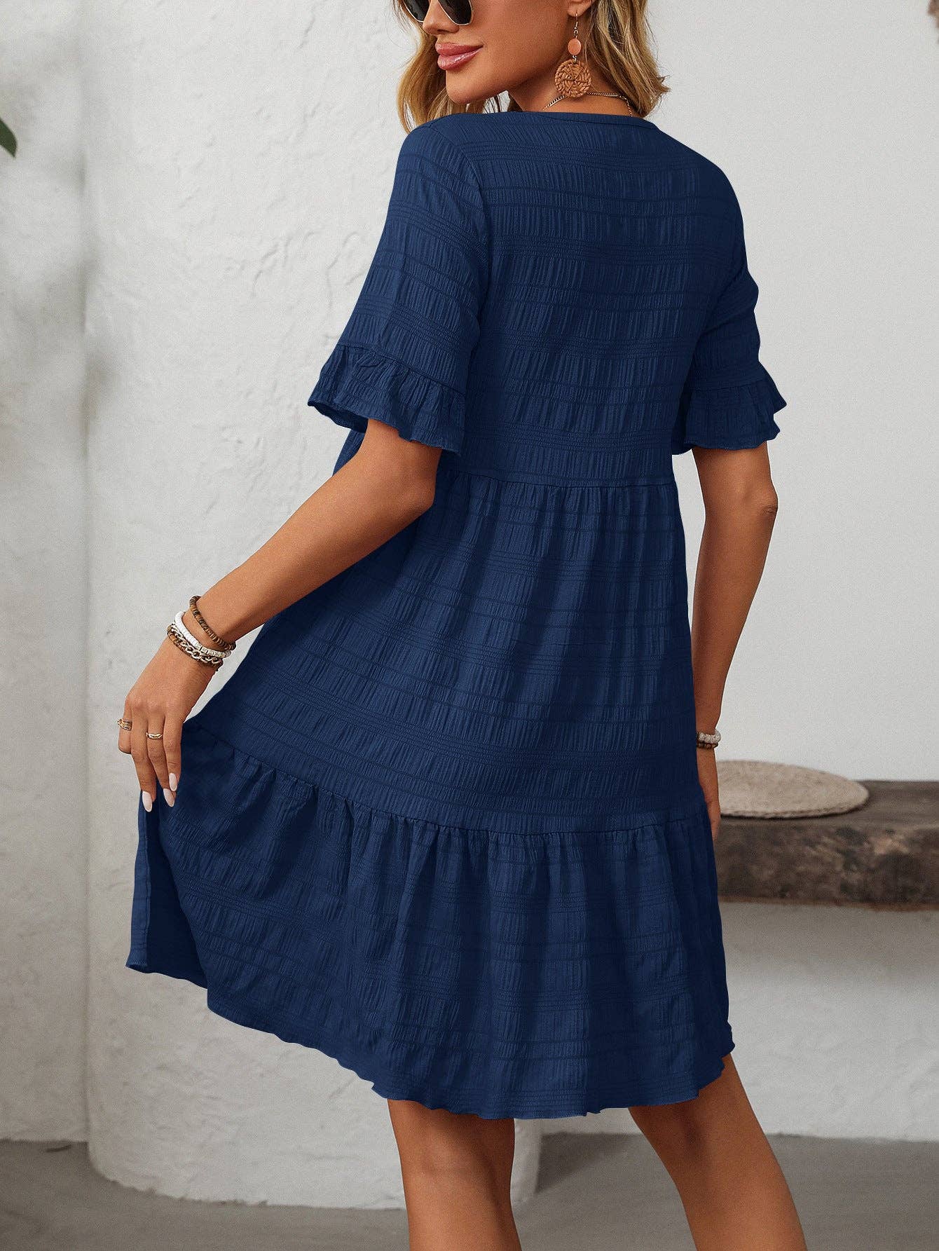 Loose Casual Short-Sleeve Elegant Dress
