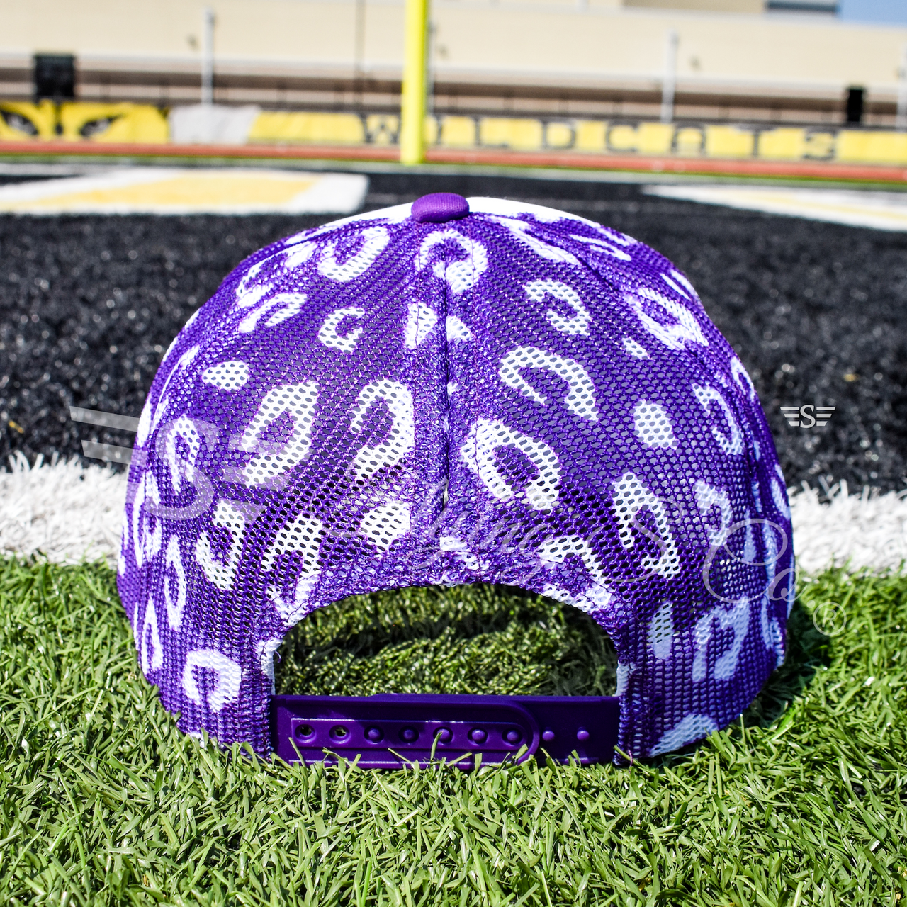 White Front Leopard Magna Pony™ Mesh Foam Trucker Hat