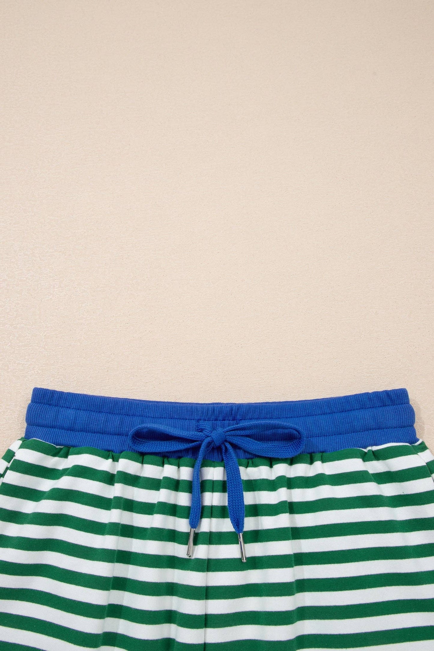 Rose Stripe Stripe Terry Tee and Shorts Set