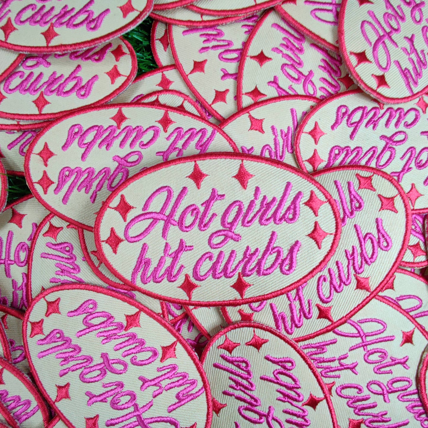 Hot girls hit curbs embroidered patch