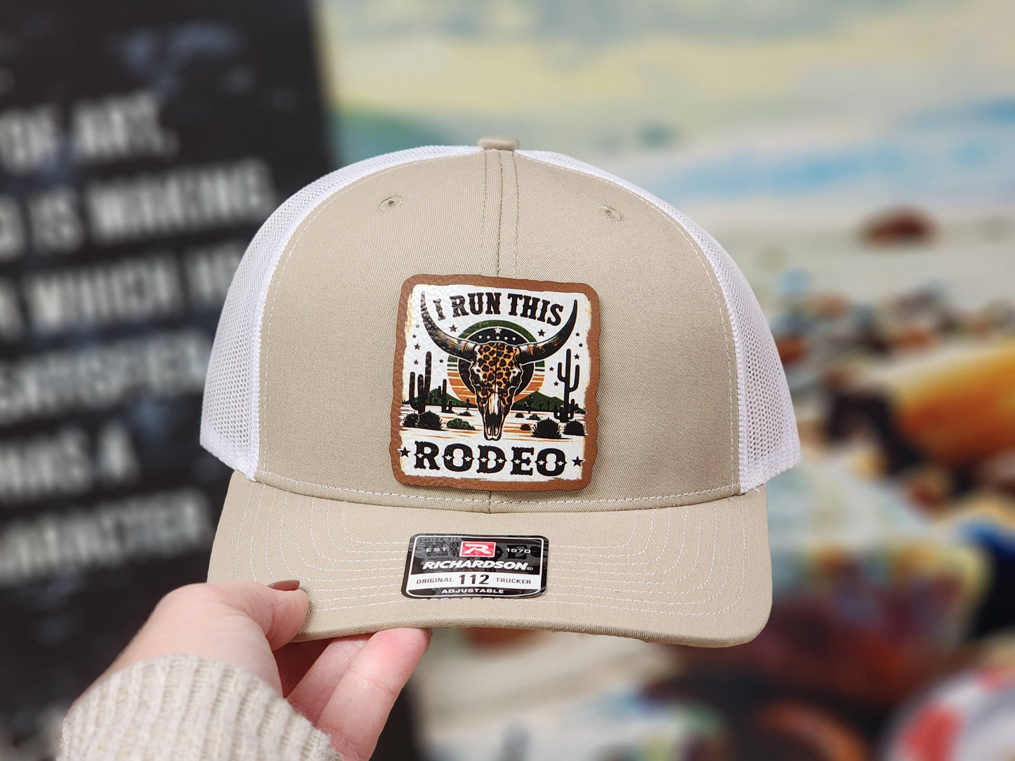 Rodeo Mesh Snapback Hat, Richardson 112, UV Printed Patch