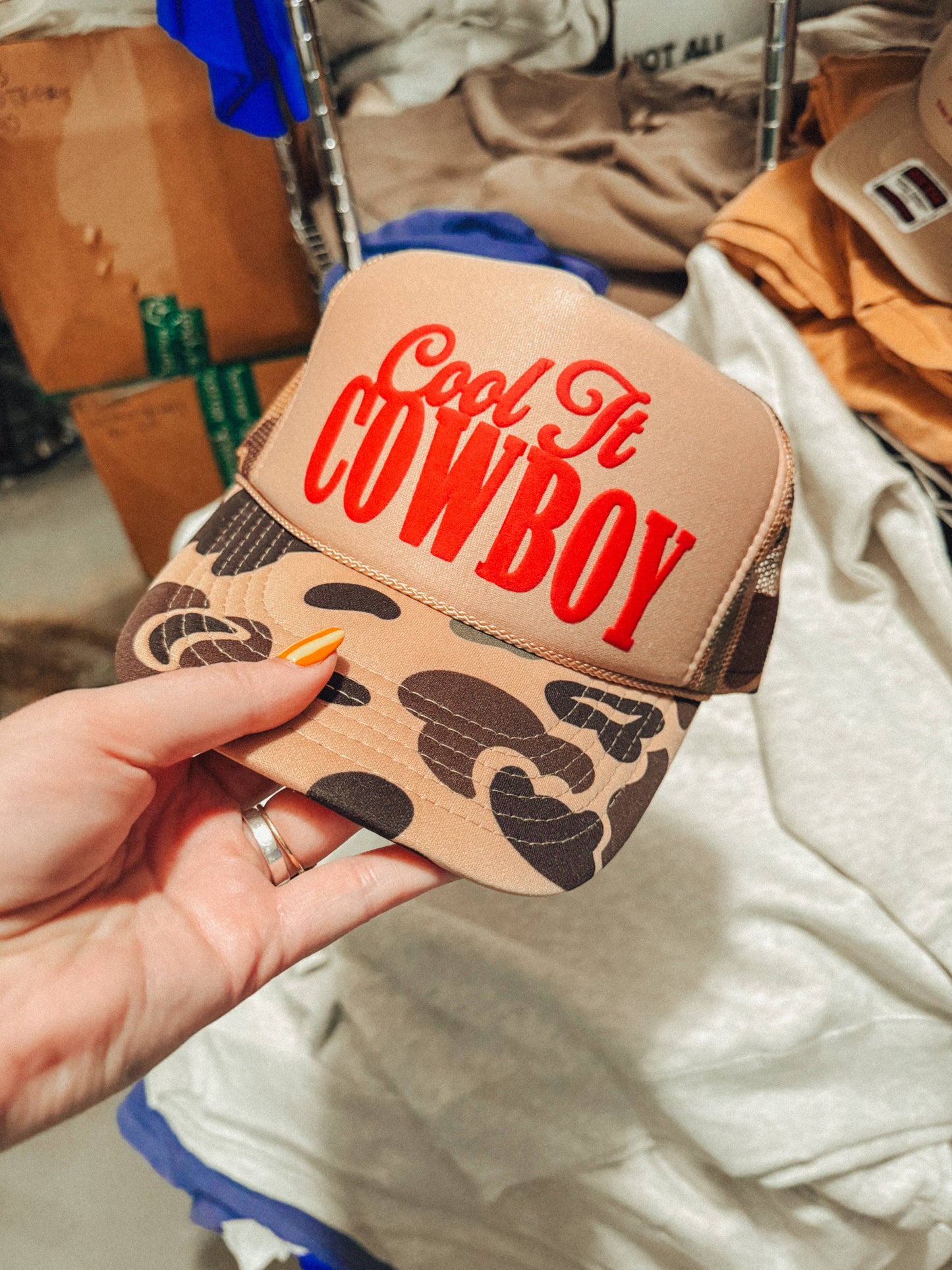 Cool It Cowboy, Western Trucker Hat
