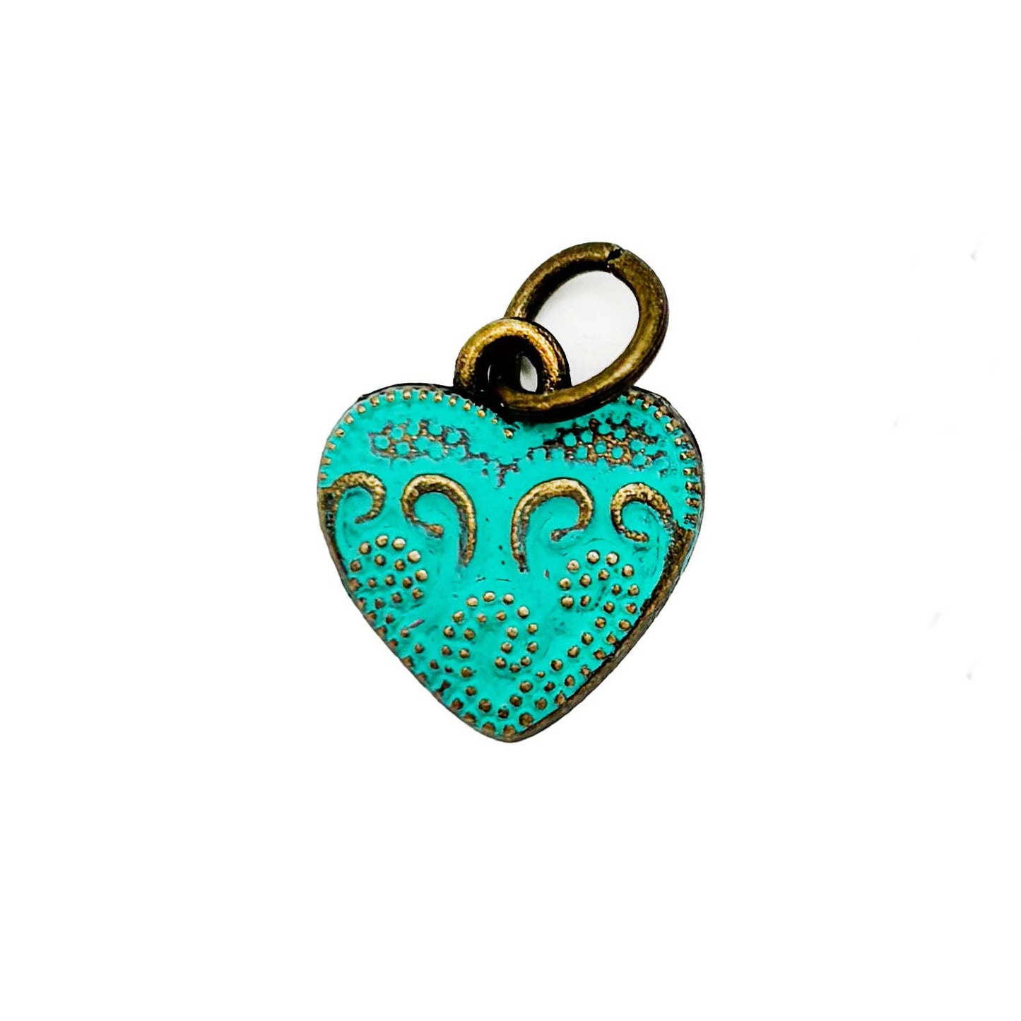 Vintage Heart Charm (available with bracelet or necklace)