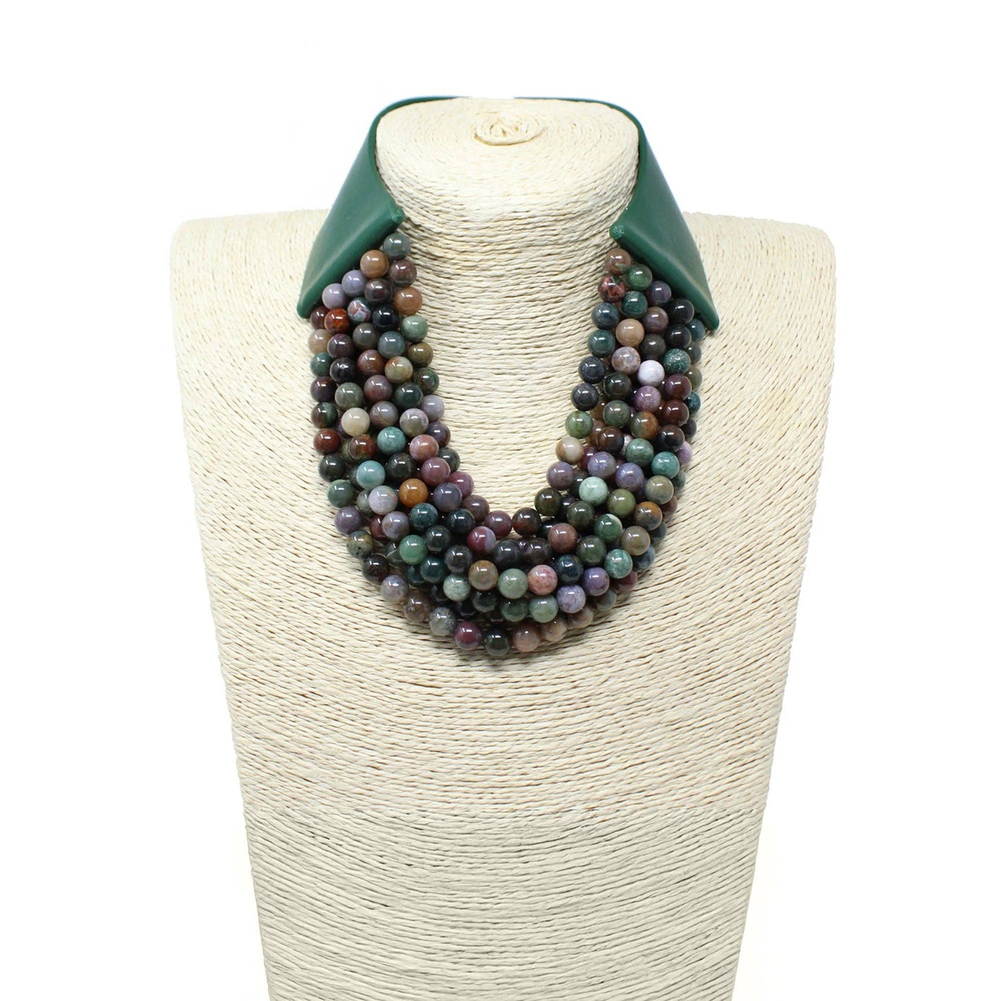 Natural Stone Statement Necklace