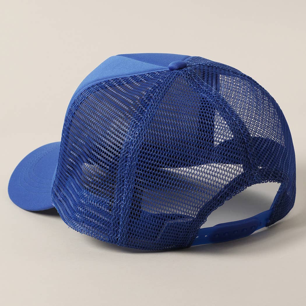 American Cowgirl Embroidery Foam Trucker Hat