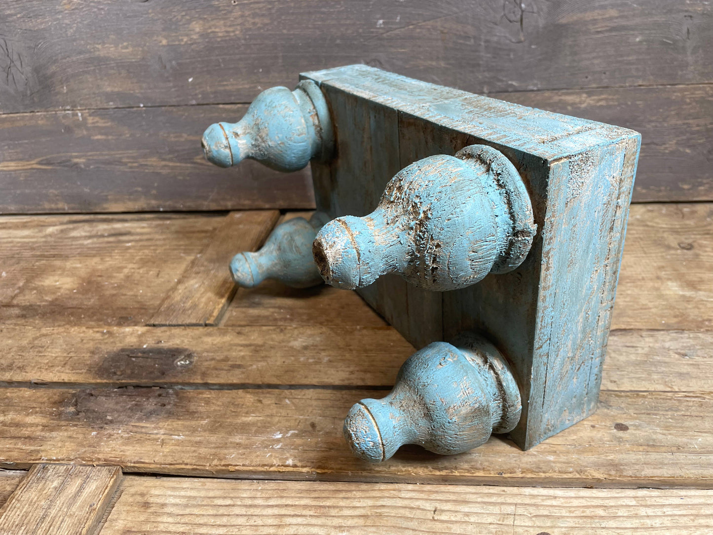 Haysley Table-Display-Reclaimed Wood-14x12 inch-Turquoise