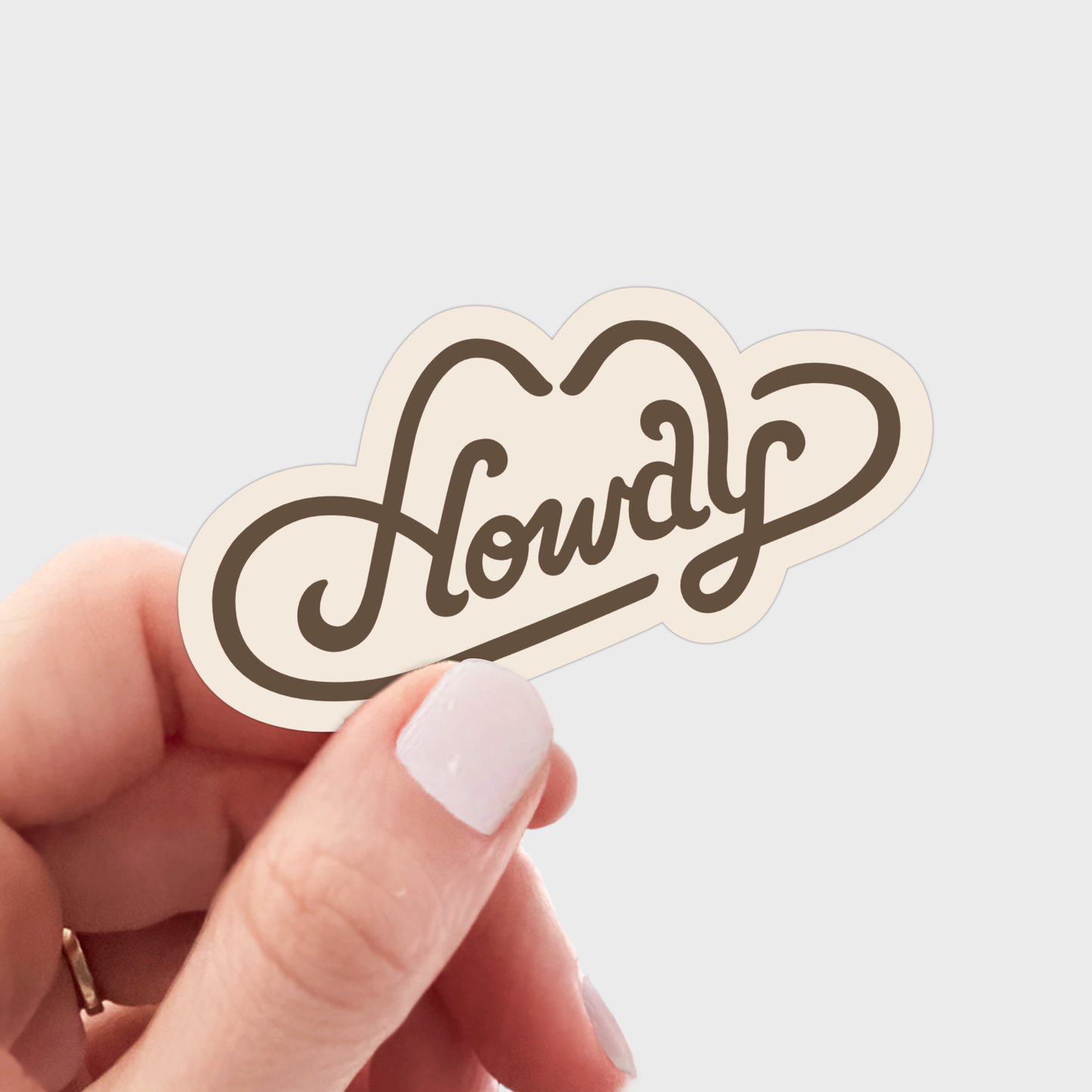 Howdy Sticker - wyoming, colorado, texas, idaho, montana